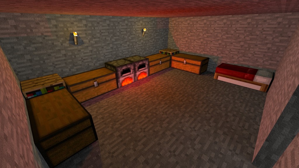 Minecraft House in a cave preview image 1
